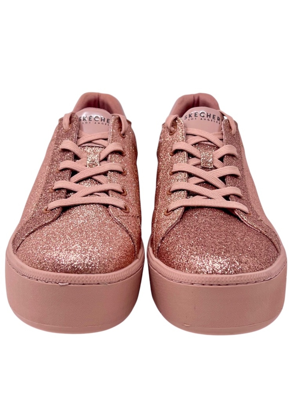 Women's Skechers Street Los Angele Fairy Dusted Copper Platform Sneakers size 11 - Picture 4 of 10